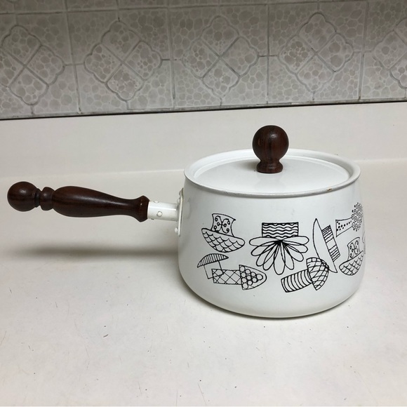 Dining Vintage Enamel Fondue Pot Poshmark